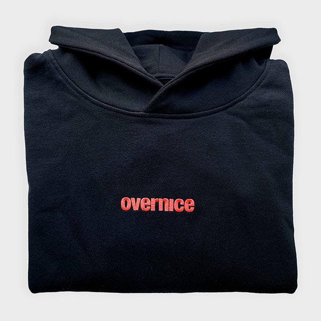 Hoodie with Overnice logo embroidery