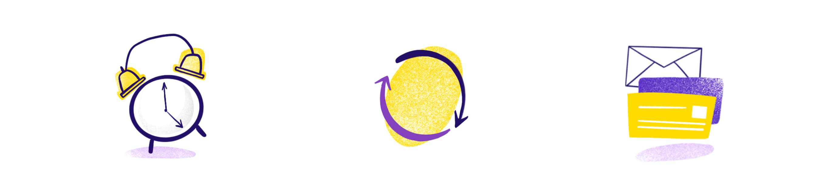 Examples of illustrations used in MagicBell's website