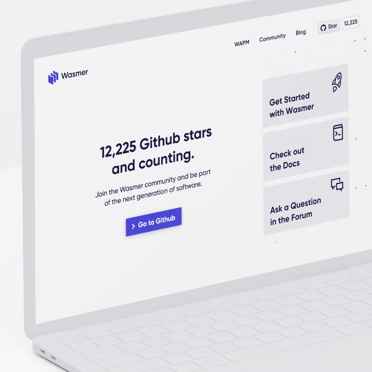 Wasmer website snapshots