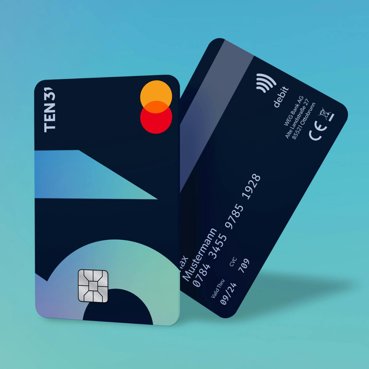 TEN31 Bank credit card concept