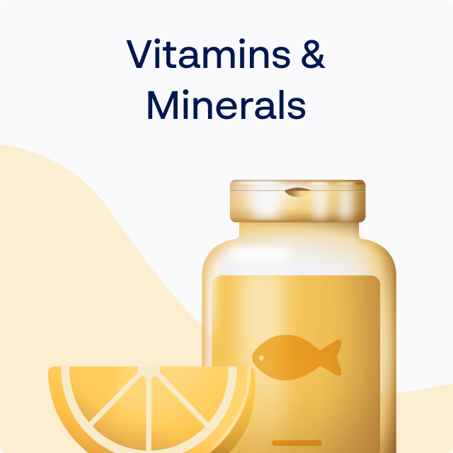 Illustration vitamins & minerals